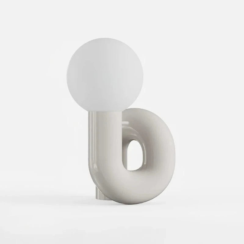 Legesyg S-kurve Glas Bordlampe - Moderne - Resin - Sfære Table Lamp Danmarkmode.dk