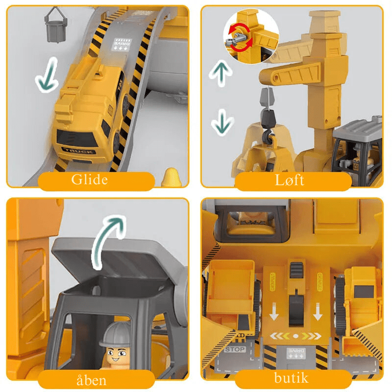 Legetøj Til Børn - Byggesæt Til Gravemaskine Construction Set Toys Danmarkmode.dk