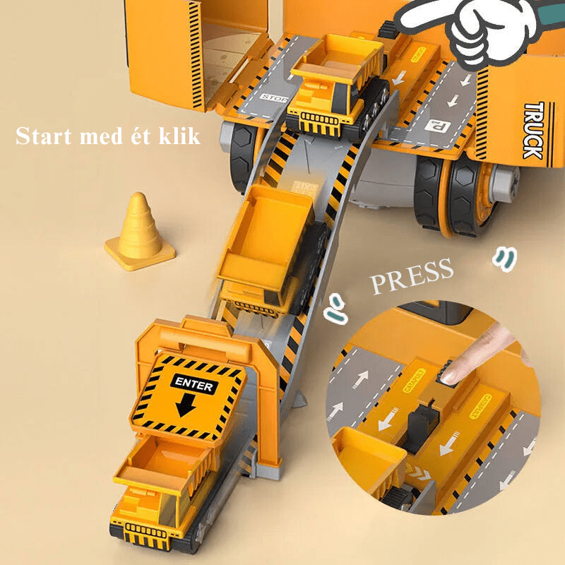 Legetøj Til Børn - Byggesæt Til Gravemaskine Construction Set Toys Danmarkmode.dk