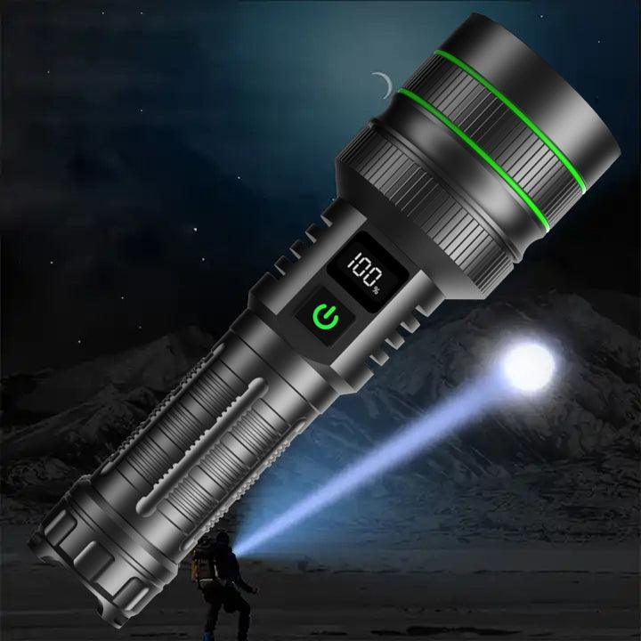 Lommelygte kraftig - Led - 10000 lumen – Genopladelig Flashlights Danmarkmode.dk