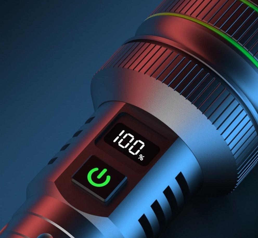 Lommelygte kraftig - Led - 10000 lumen – Genopladelig Flashlights Danmarkmode.dk