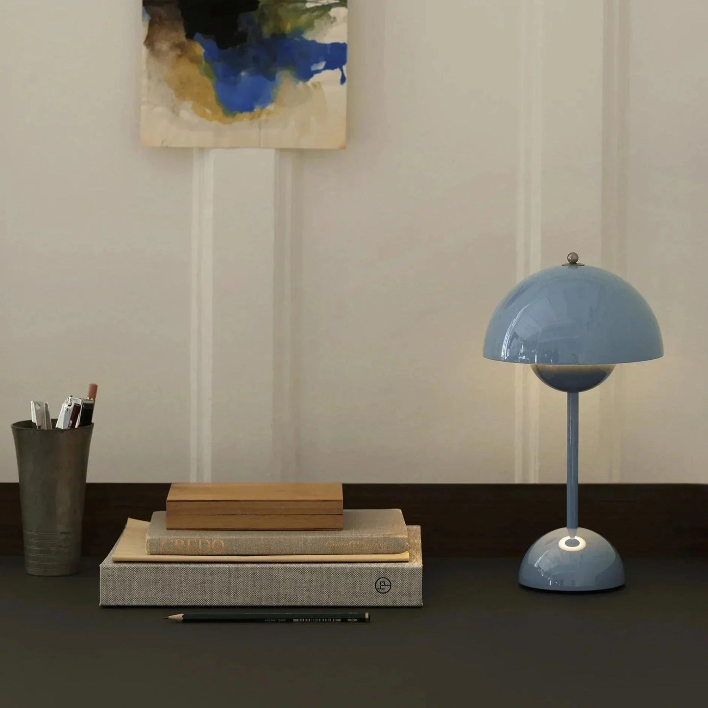 LumiGlow LED Flowerpot Bordlampe – Stilfuld, Trådløs og Dæmpbar Belysning Danmarkmode.dk
