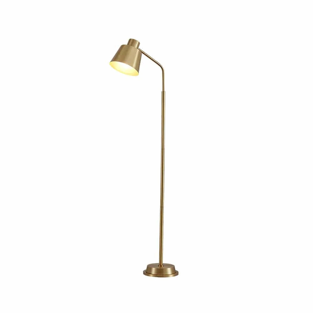 Luxuriøs Fuld Messing Gulvlampe - Retro - E27 Pære - Guld Floor Lamps Danmarkmode.dk