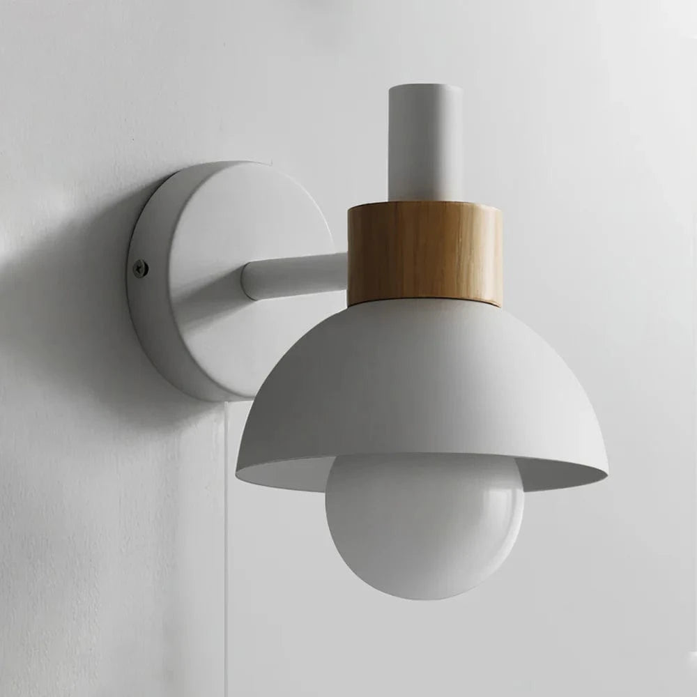 Macaron E27 Væglampe mit Træk Kæde Tænd Sluk Kontakt - LED Pære - Jern Wall Light Fixtures Danmarkmode.dk