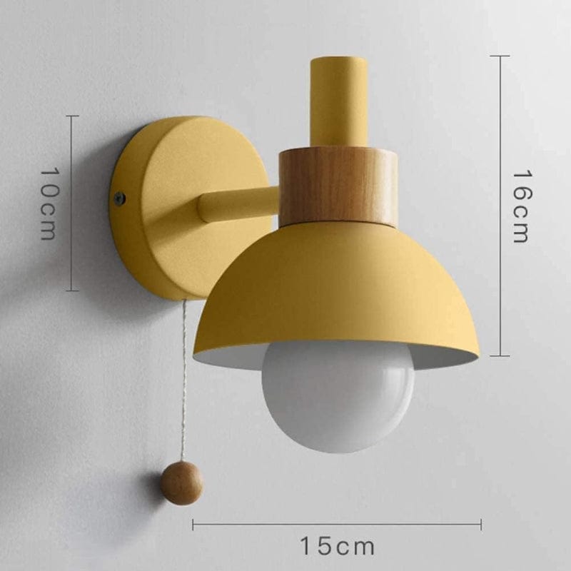 Macaron Moderne Væglampe med Træk Ledningen - Matte - Aluminium - Boligindretning Wall Light Fixtures Danmarkmode.dk
