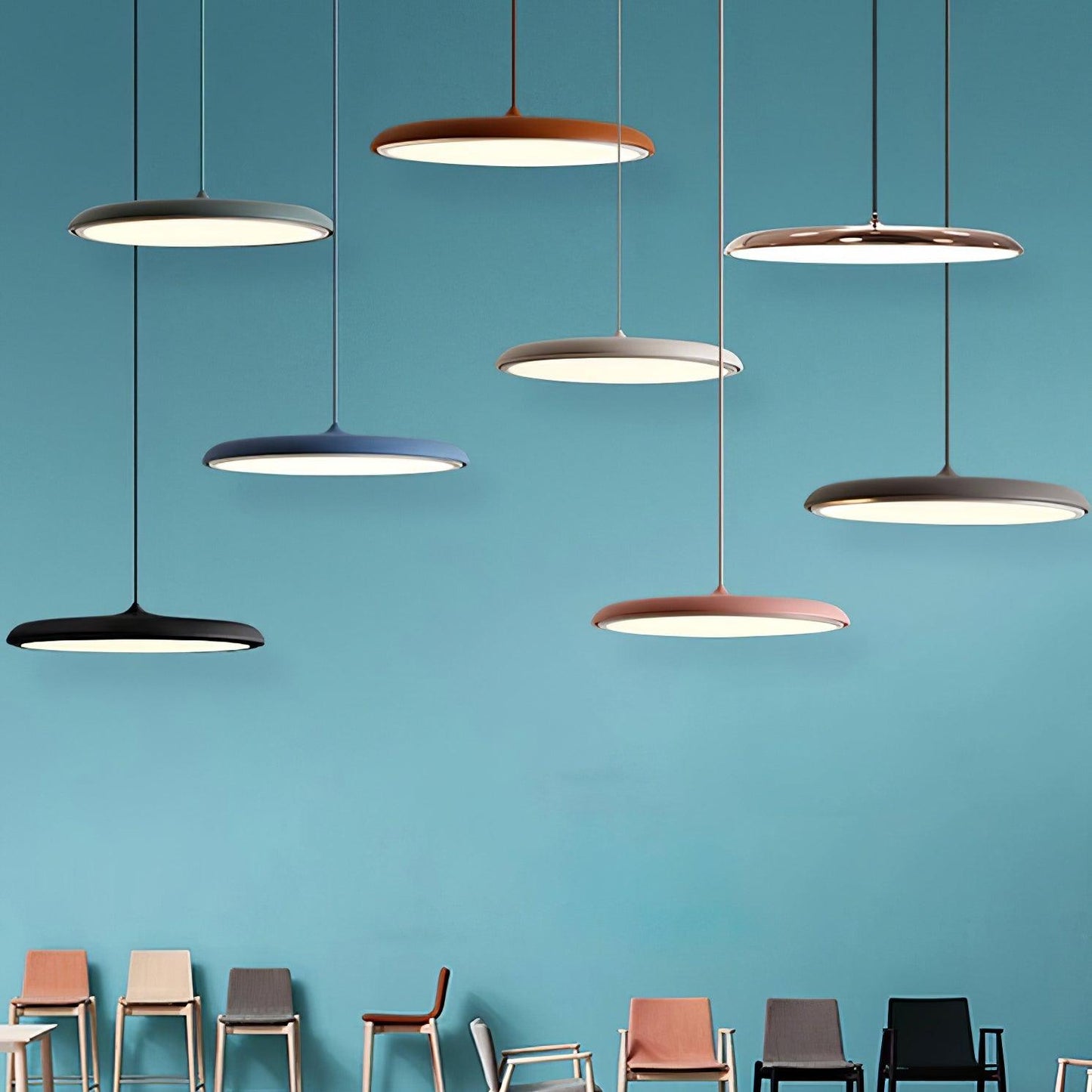 Macaron Pendel Lampe - Modern Design - Væglampe - Indendørs - Metal - LED Ceiling lamps Danmarkmode.dk