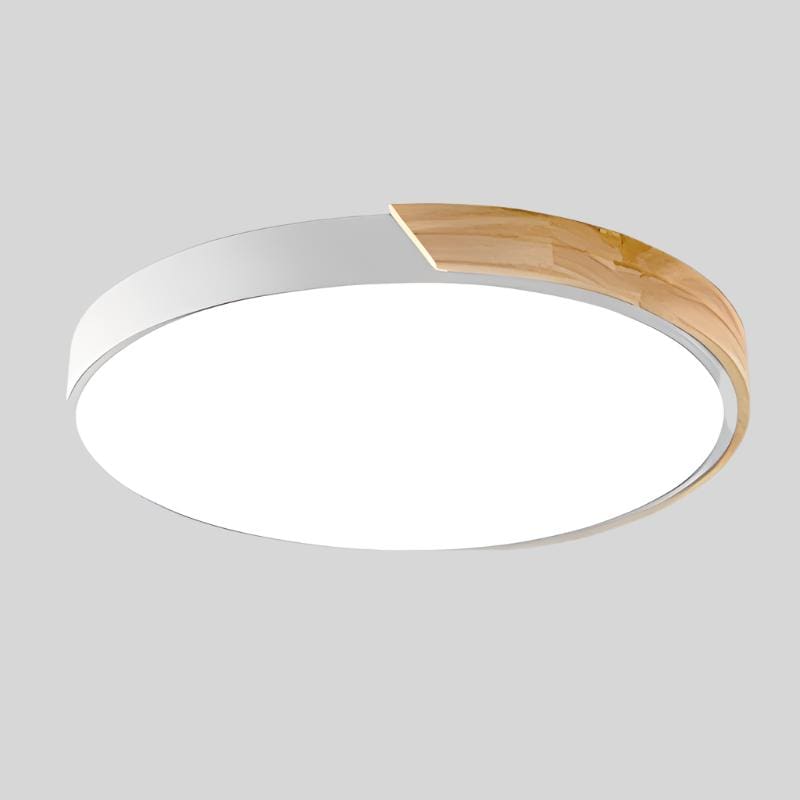 Macaron Rund Loftslampe I Træ Ceiling Light Danmarkmode.dk