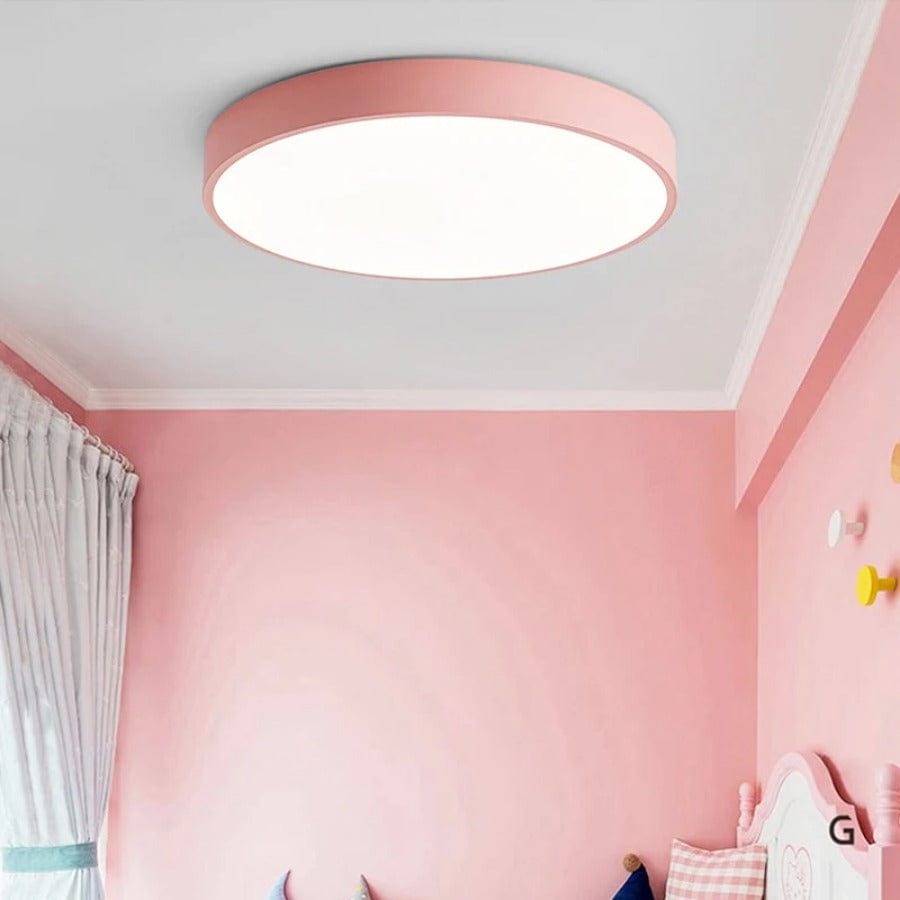 Macaron Rund Loftslampe I Træ Ceiling Light Danmarkmode.dk