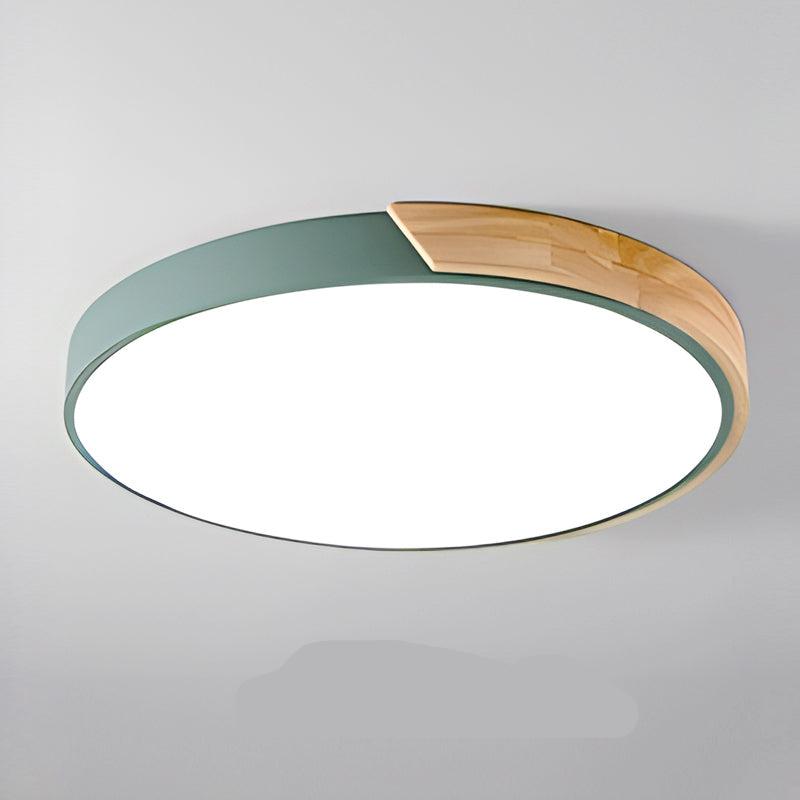 Macaron Rund Loftslampe I Træ Ceiling Light Danmarkmode.dk