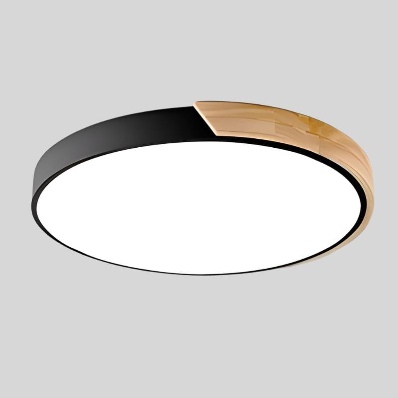 Macaron Rund Loftslampe I Træ Ceiling Light Danmarkmode.dk