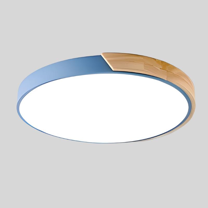 Macaron Rund Loftslampe I Træ Ceiling Light Danmarkmode.dk