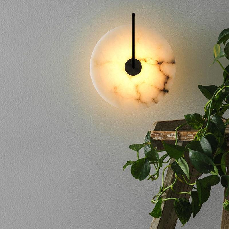 Marmor LED Væglampe - Rund - Moderne Wall Light Fixtures Danmarkmode.dk