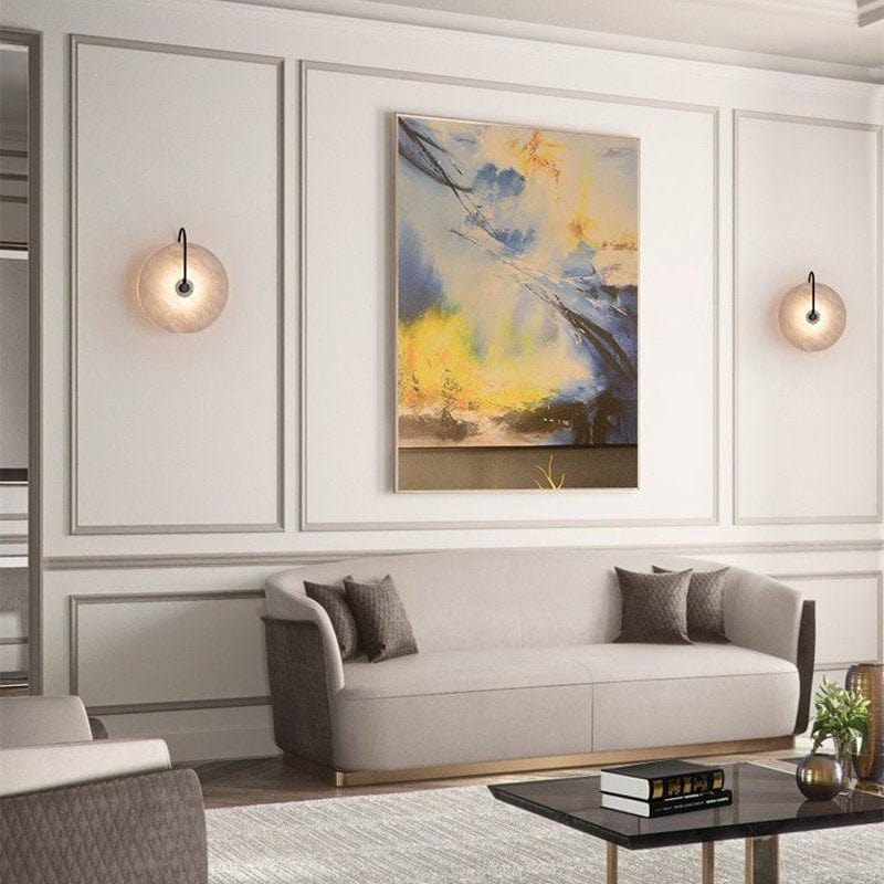 Marmor LED Væglampe - Rund - Moderne Wall Light Fixtures Danmarkmode.dk
