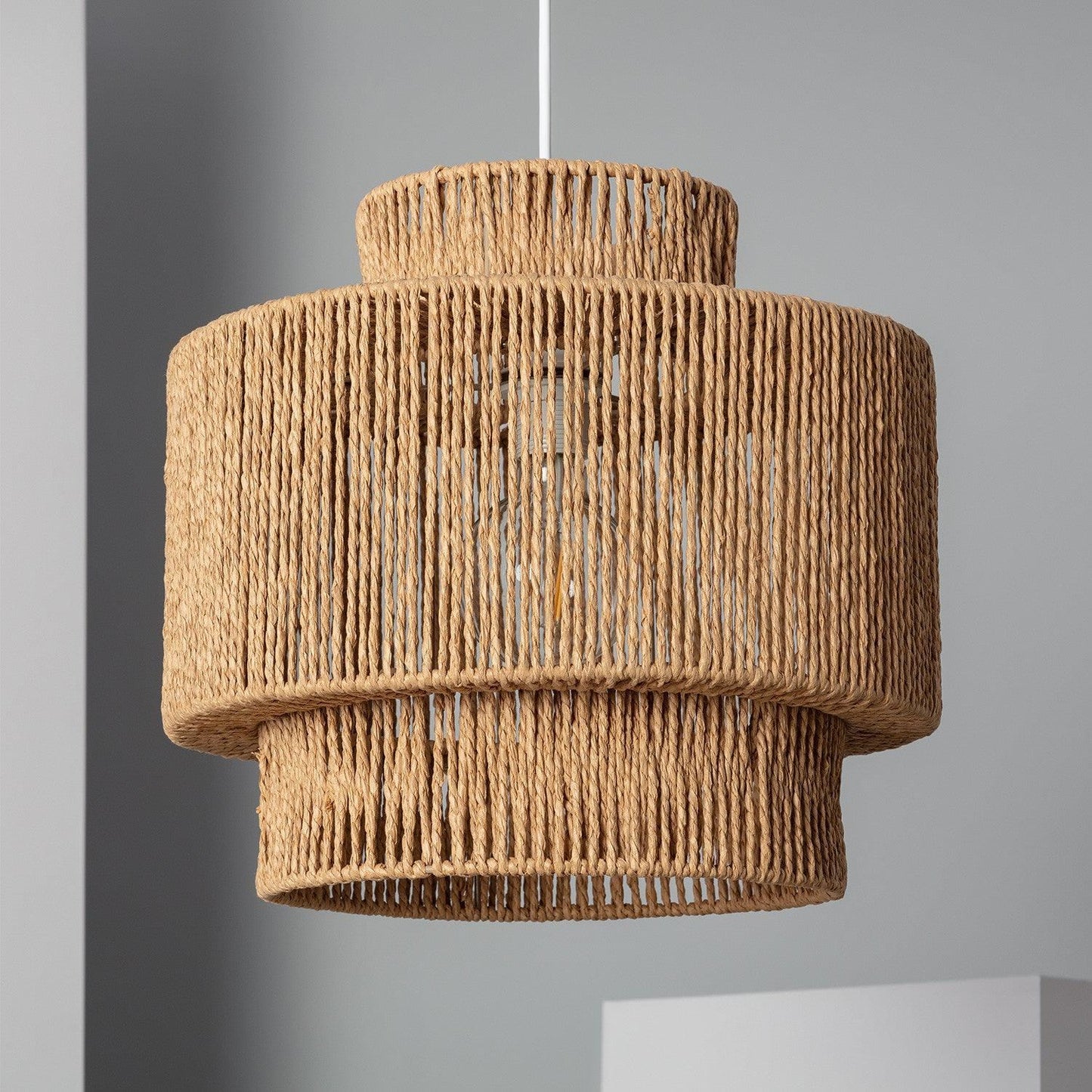 Mediterian Flettet Loftslampe - Papirlampe - Indendørs Belysning Ceiling lamp Danmarkmode.dk