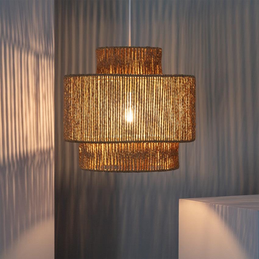 Mediterian Flettet Loftslampe - Papirlampe - Indendørs Belysning Ceiling lamp Danmarkmode.dk