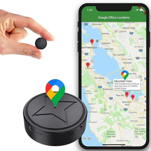 Mini GPS Tracker - Tracker Cykel Eller Bil - Uden abonoment - Magnetisk GPS Tracking Device Danmarkmode.dk