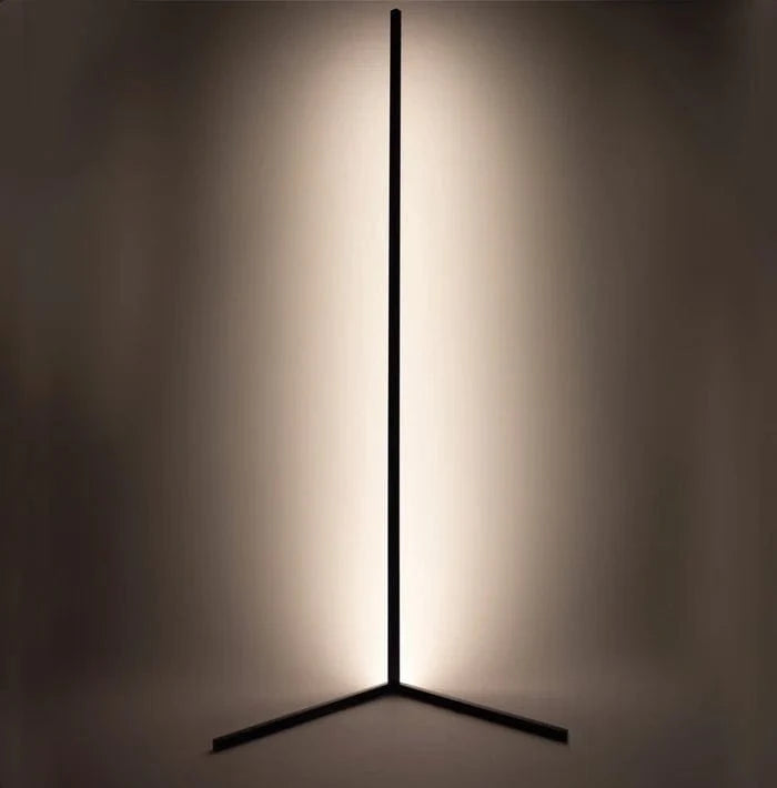 Minimalistisk Hjørne LED Gulvlampe - Matte - Dæmpbar - Aluminium - RGB Floor Lamps Danmarkmode.dk