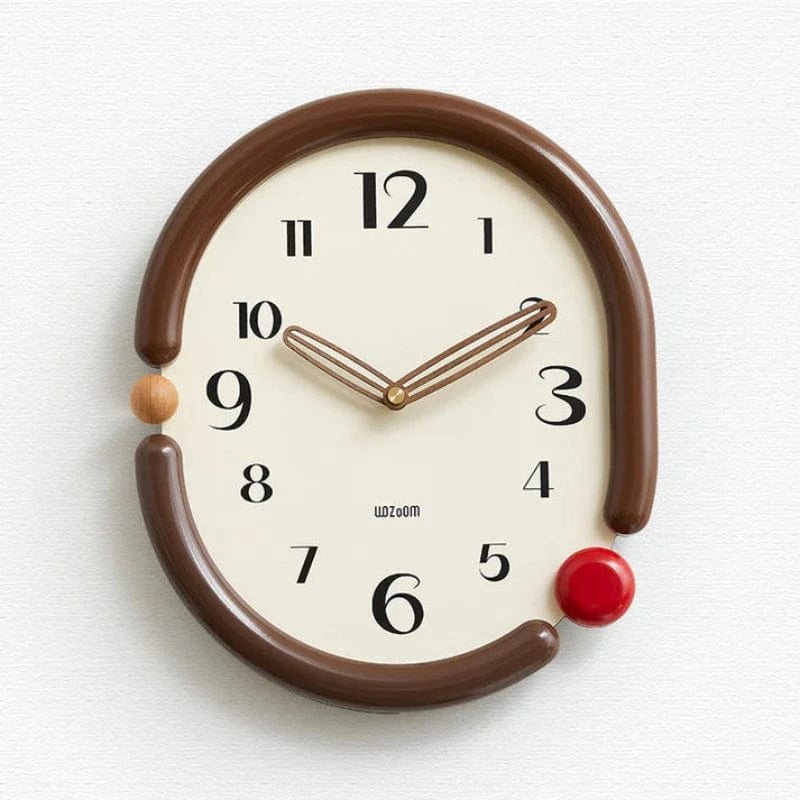 Moderne Analogt Vægur - Lydløst Vægur - Vægkunst - Scandinavian Design Wall Clock Danmarkmode.dk