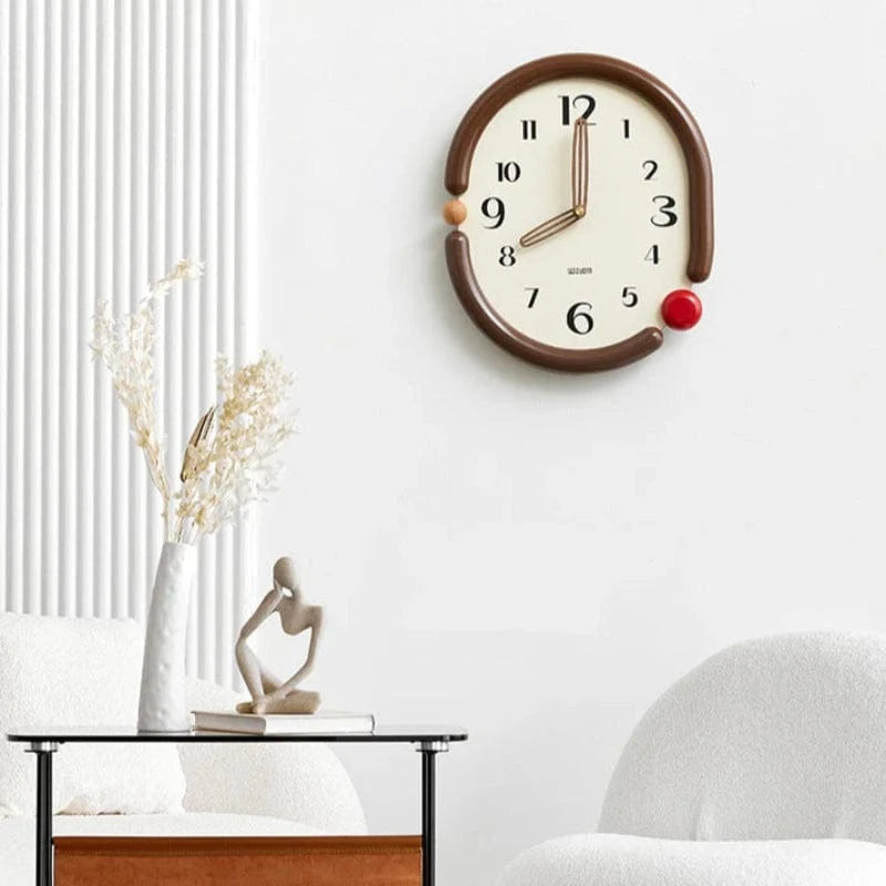 Moderne Analogt Vægur - Lydløst Vægur - Vægkunst - Scandinavian Design Wall Clock Danmarkmode.dk