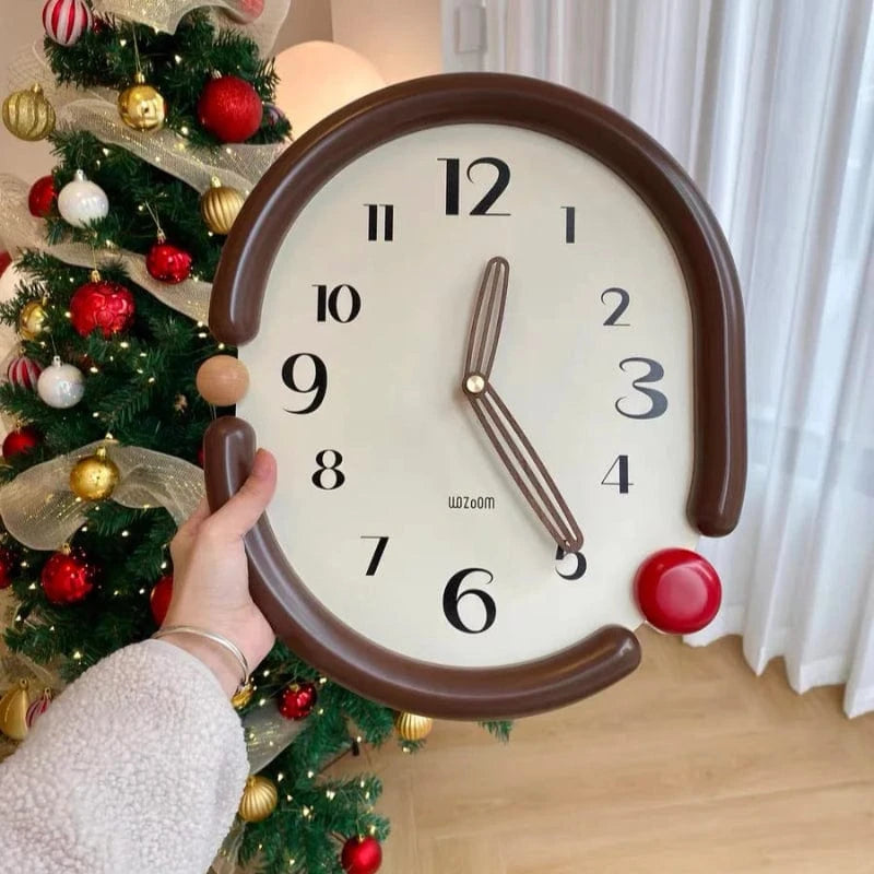 Moderne Analogt Vægur - Lydløst Vægur - Vægkunst - Scandinavian Design Wall Clock Danmarkmode.dk