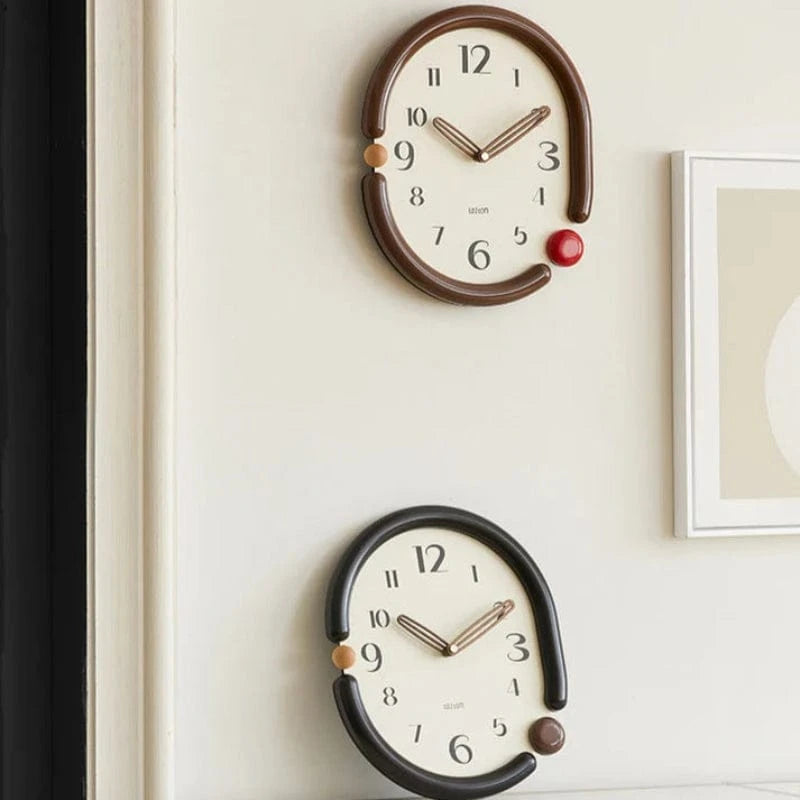 Moderne Analogt Vægur - Lydløst Vægur - Vægkunst - Scandinavian Design Wall Clock Danmarkmode.dk