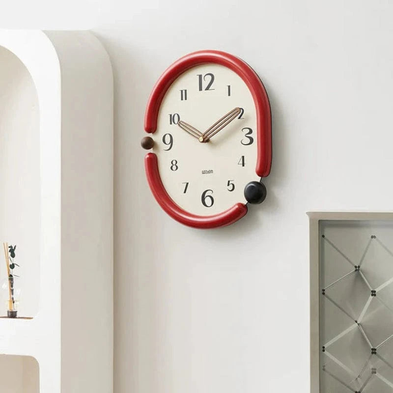 Moderne Analogt Vægur - Lydløst Vægur - Vægkunst - Scandinavian Design Wall Clock Danmarkmode.dk