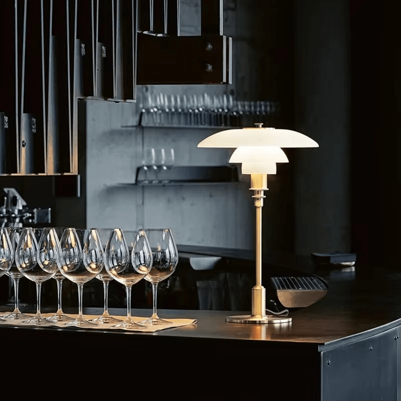 Moderne bordlampe – LED – Ø28×H47 cm – Minimalistisk design & stemningslys Table Lamps Danmarkmode