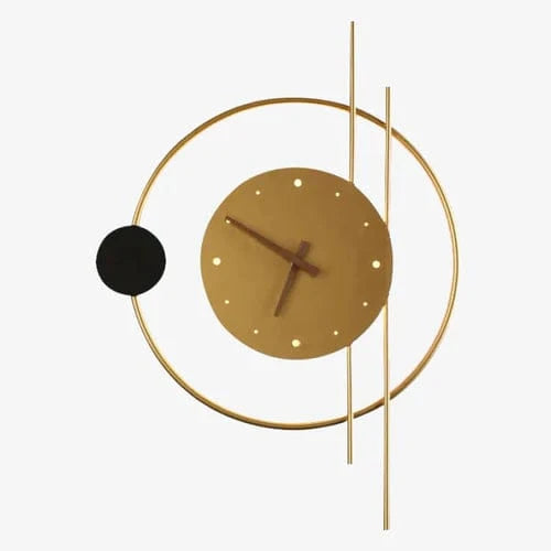 Moderne LED Vægur - Væglampe - Natlys - Indendørs Belysning - Metal Wall Clock Danmarkmode.dk