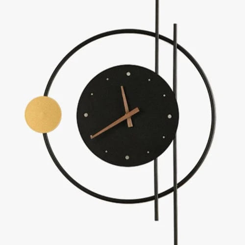 Moderne LED Vægur - Væglampe - Natlys - Indendørs Belysning - Metal Wall Clock Danmarkmode.dk