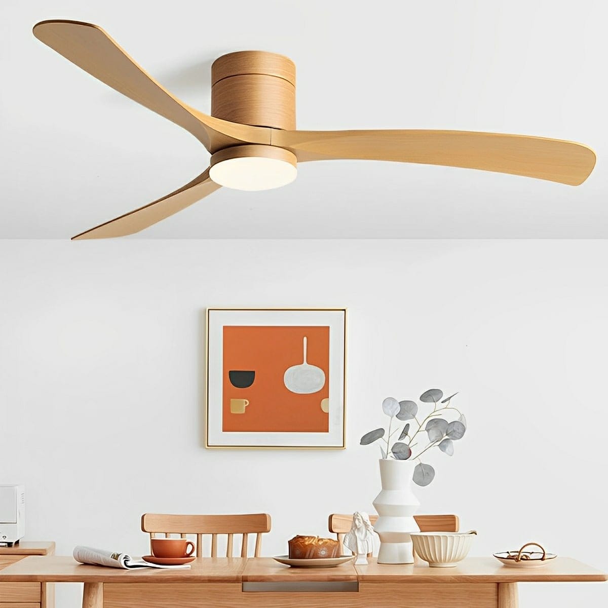 Moderne loftventilator med LED-lys – 6 hastigheder – Omvendt funktion – 96/116/142 cm Ceiling Fans Danmarkmode