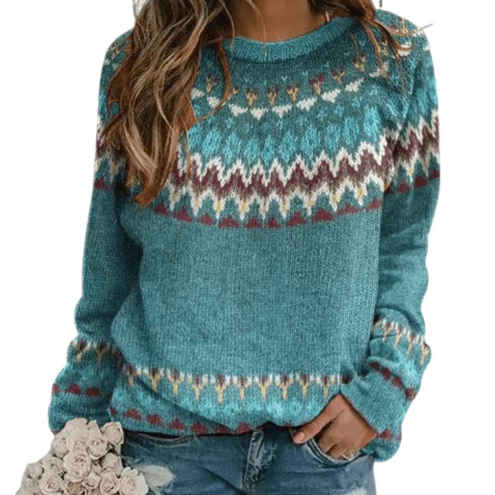 Mønstret Strik - Striktrøjer Dame - Strikket Trøje Opskrift Sweaters Danmarkmode.dk