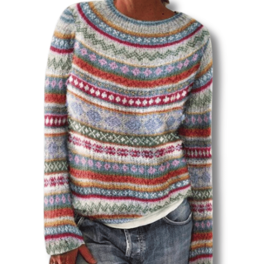 Mønstret Strik - Striktrøjer Dame - Strikket Trøje Opskrift Sweaters Danmarkmode.dk