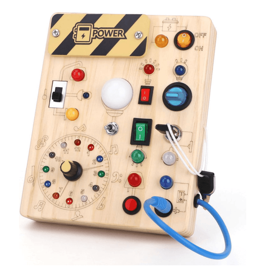 Montessori Busy Board - Montessori Legetøj - Sanselegetøj Til Babyer/Børn - Træmateriale Educational Toys Danmarkmode.dk