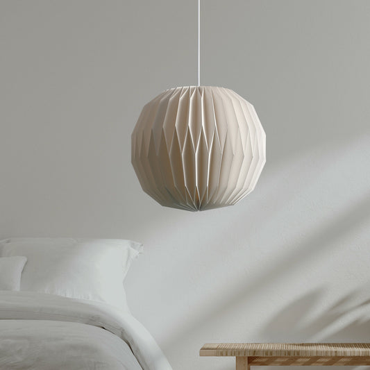 Moon Round Pendellampe Ø34 - Moderne, hvid, glasarmatur til hjemmet, stuen, loftet, rundt design, moderne belysning Ceiling lamp Danmarkmode.dk