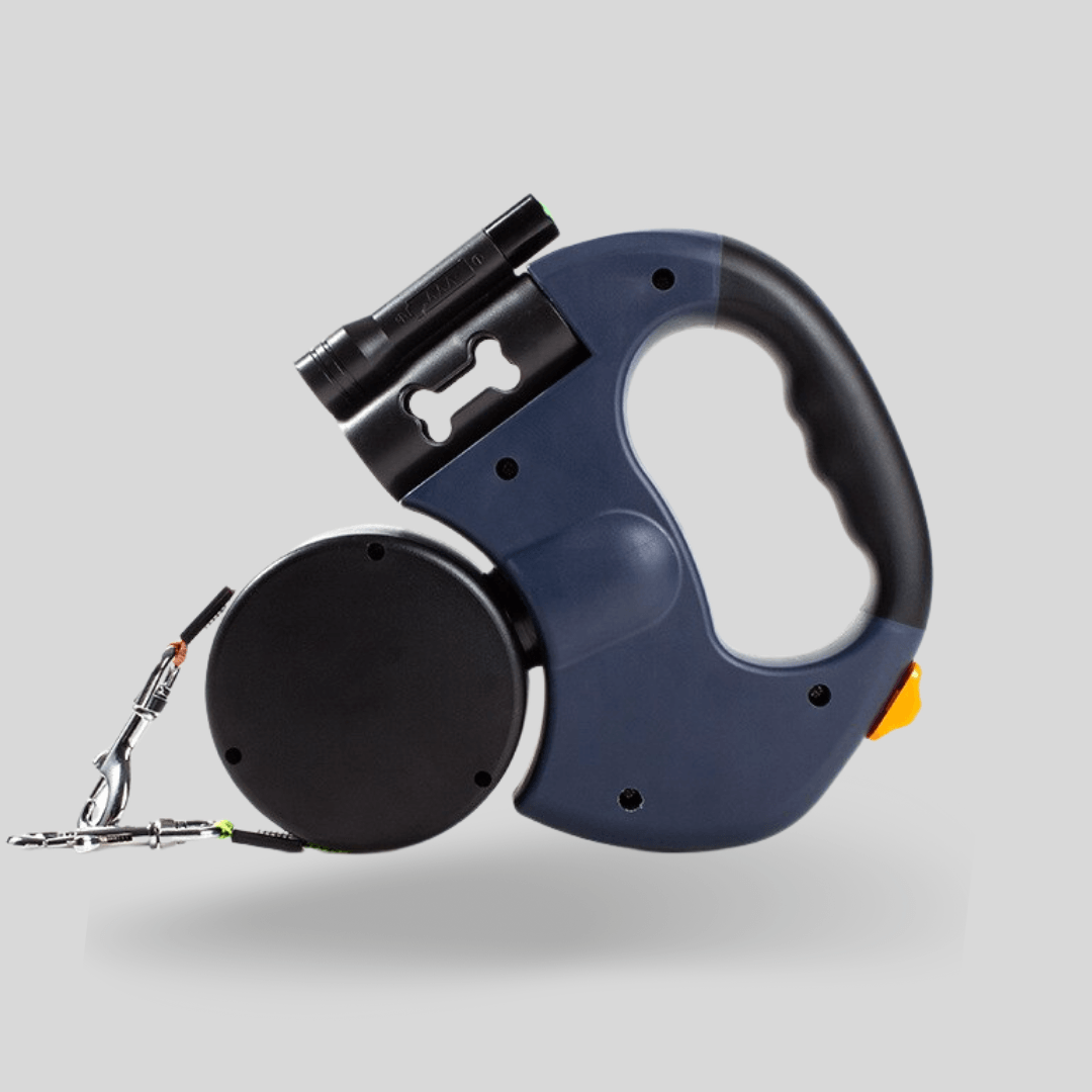 Multifunktionel Dobbelt Hundesnor - Justerbar, 2 Hunde, Reflekterende, Holdbar Nylon, Sort, Hundeudstyr, Til Hanner og Tæver Pet Leashes Danmarkmode.dk