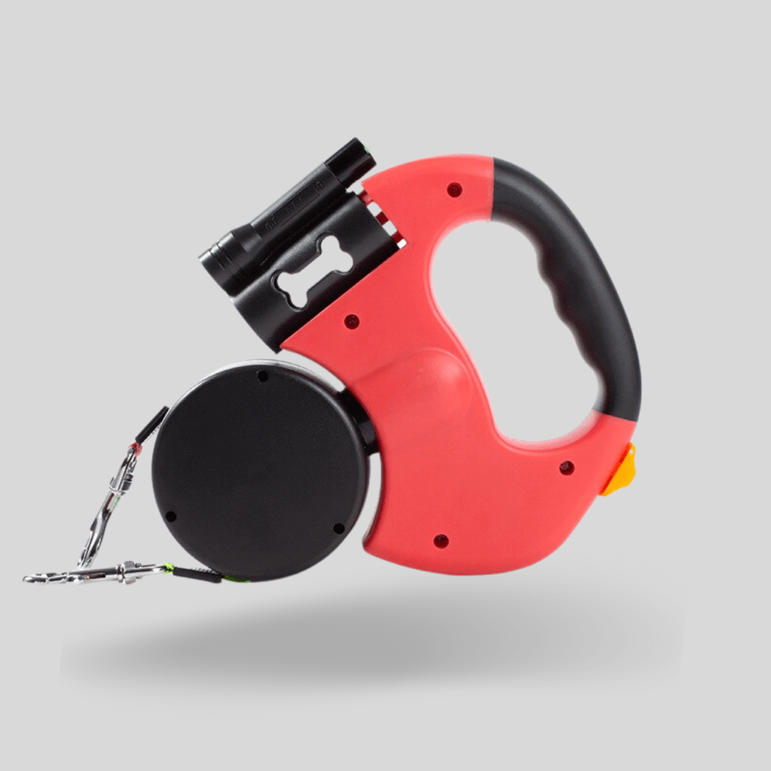 Multifunktionel Dobbelt Hundesnor - Justerbar, 2 Hunde, Reflekterende, Holdbar Nylon, Sort, Hundeudstyr, Til Hanner og Tæver Pet Leashes Danmarkmode.dk