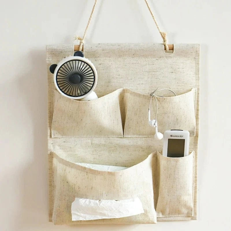 Multilomme Væghængt Opbevaring Organizer - Stof - Letvægt - Vandtæt Wall Hanging Organizer Danmarkmode.dk