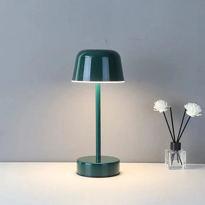 Mushroom LED Bordlampe - Trådløs - Dæmpbar - Bærbar - Dia 12cm Table Lamp Danmarkmode.dk
