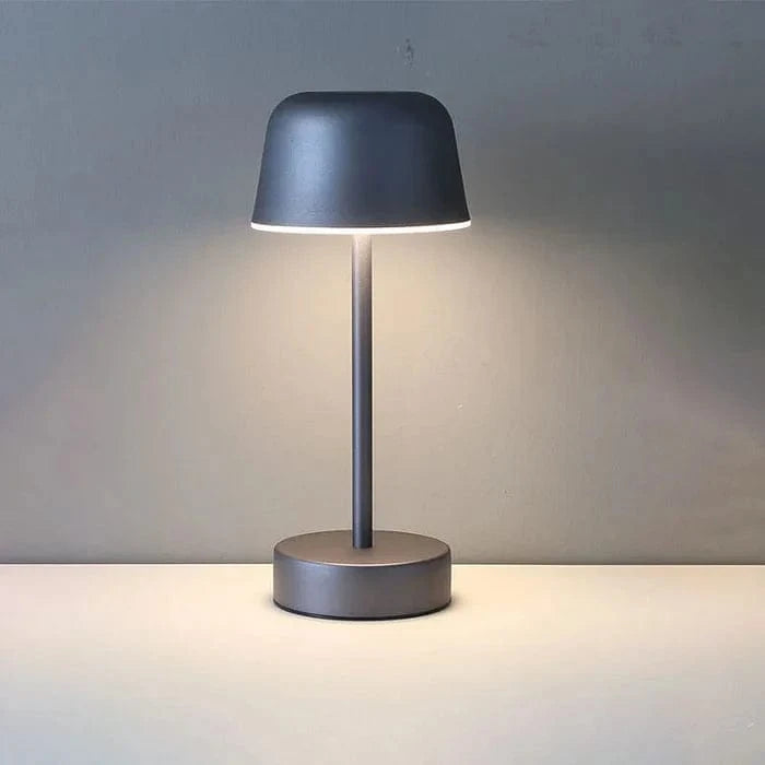 Mushroom LED Bordlampe - Trådløs - Dæmpbar - Bærbar - Dia 12cm Table Lamp Danmarkmode.dk