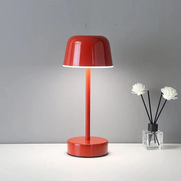 Mushroom LED Bordlampe - Trådløs - Dæmpbar - Bærbar - Dia 12cm Table Lamp Danmarkmode.dk