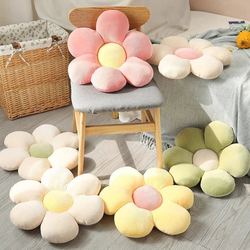 Pastel Stuffed Blomster Puder - Plaidspude - Boligindretning - Behagelig - Blød Throw Pillows Danmarkmode.dk