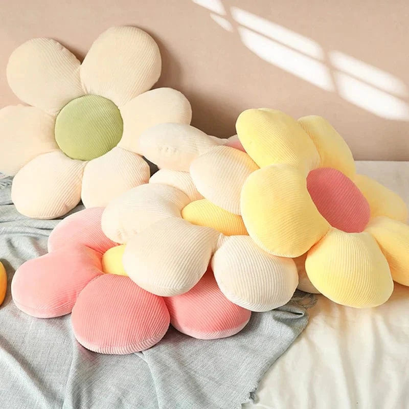 Pastel Stuffed Blomster Puder - Plaidspude - Boligindretning - Behagelig - Blød Throw Pillows Danmarkmode.dk