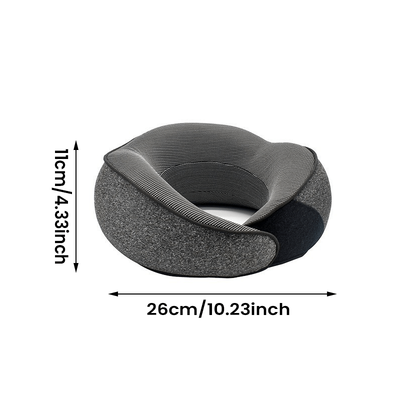 Rejse Nakkepude - Komfortabel, Justerbar, Mellow Grå, Unisex, Rejseaccessories & Understøttelse Travel Pillows Danmarkmode.dk