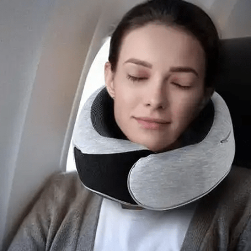 Rejse Nakkepude - Komfortabel, Justerbar, Mellow Grå, Unisex, Rejseaccessories & Understøttelse Travel Pillows Danmarkmode.dk