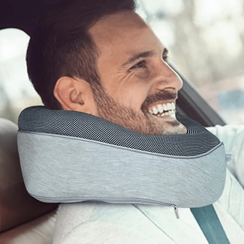 Rejse Nakkepude - Komfortabel, Justerbar, Mellow Grå, Unisex, Rejseaccessories & Understøttelse Travel Pillows Danmarkmode.dk