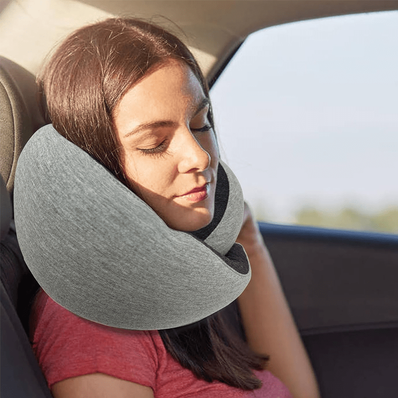 Rejse Nakkepude - Komfortabel, Justerbar, Mellow Grå, Unisex, Rejseaccessories & Understøttelse Travel Pillows Danmarkmode.dk