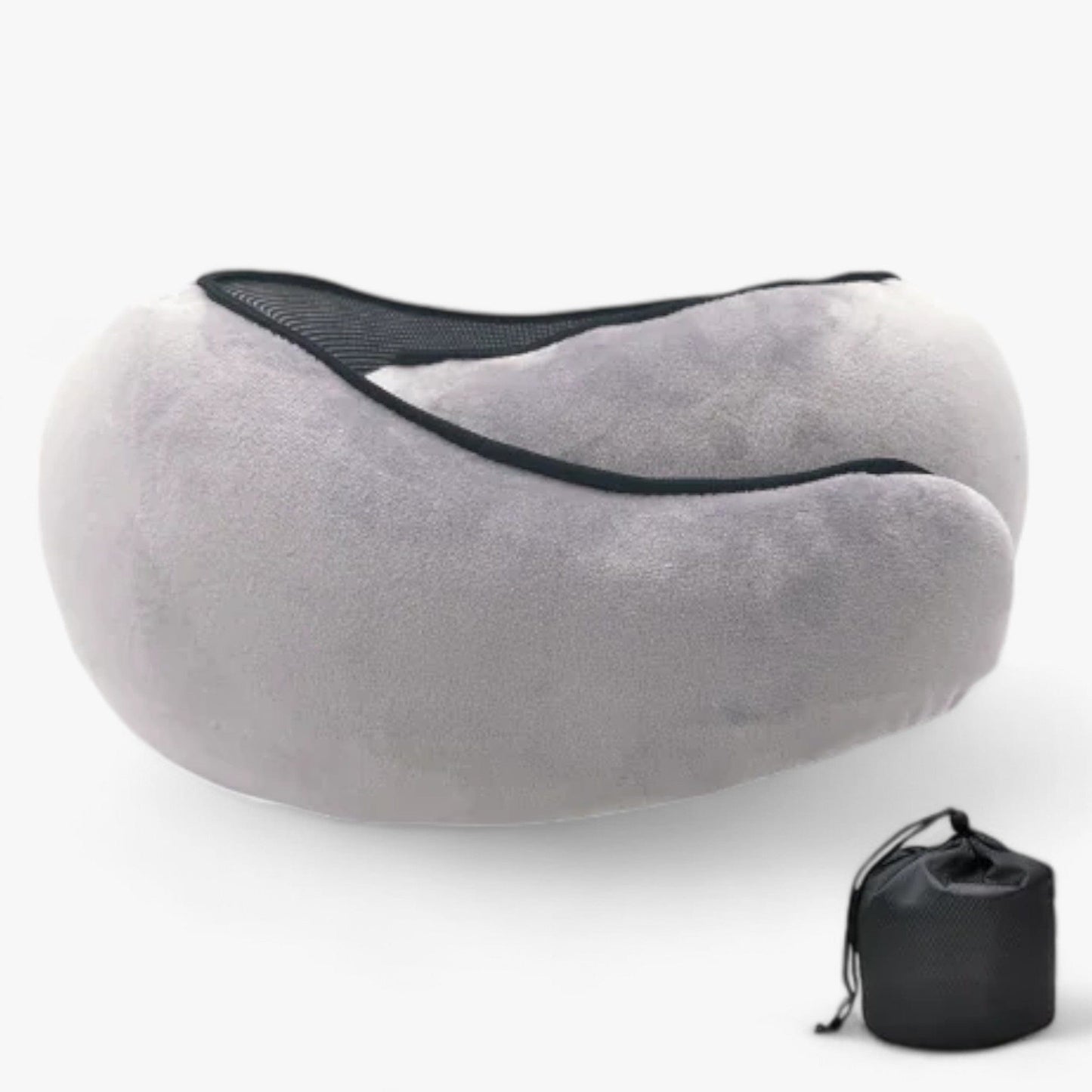 Rejsepude | Nyd Komfort | Ergonomisk, Sort, Rejsetilbehør til Mænd/Kvinder | Memory Foam Travel Pillows Danmarkmode.dk