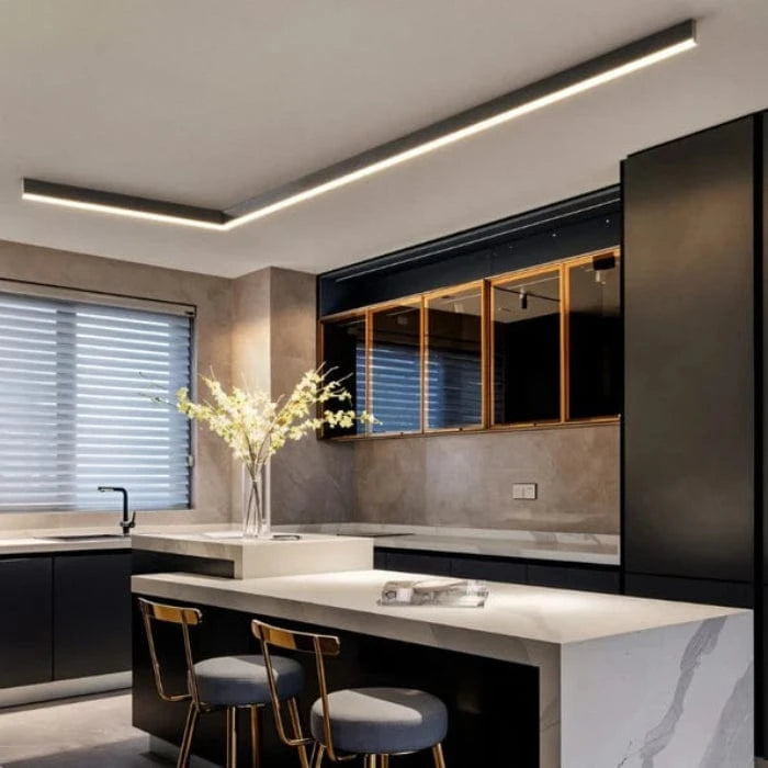 Rektangulær Moderne LED Loftlampe - Lysbånd - Aluminium Ceiling Light Fixtures Danmarkmode.dk