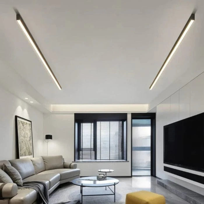Rektangulær Moderne LED Loftlampe - Lysbånd - Aluminium Ceiling Light Fixtures Danmarkmode.dk