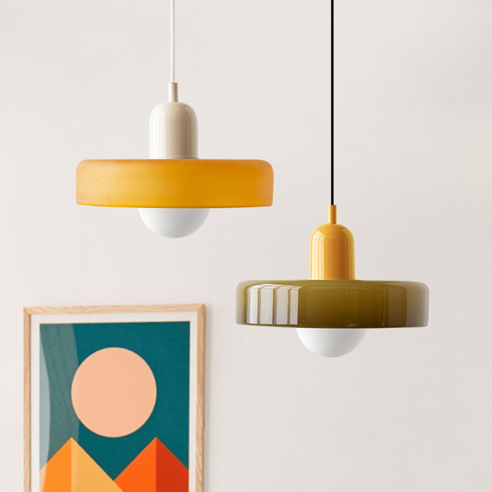 Retro Loftslampe Med Pendel - Vintage Lampe I Glas Lamps Danmarkmode